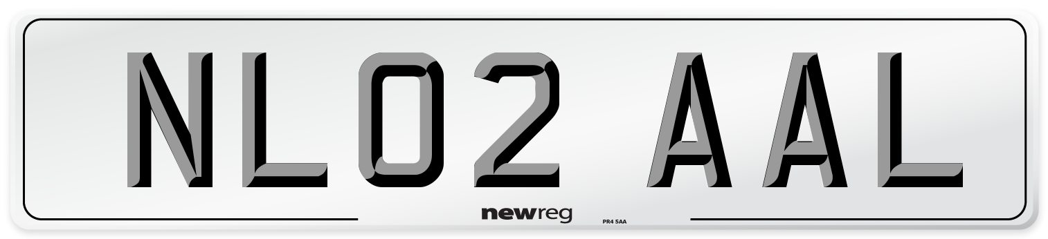 NL02 AAL Number Plate from New Reg